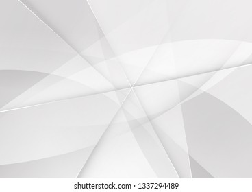 Abstract White and gray color technology modern background design vector Illustration.