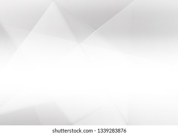 Abstract White and gray color technology modern background design vector Illustration.