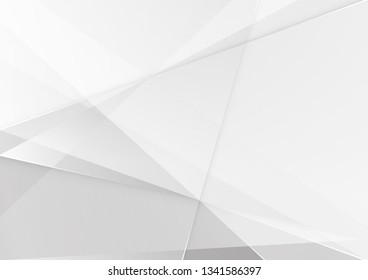 Abstract White and gray color technology modern background design vector Illustration.