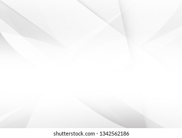 Abstract White and gray color technology modern background design vector Illustration.