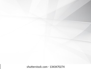 Abstract White and gray color technology modern background design vector Illustration.