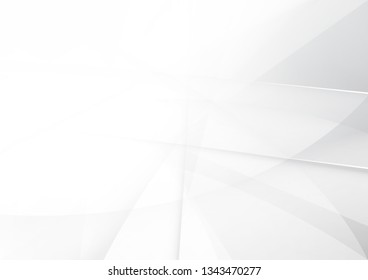 Abstract White and gray color technology modern background design vector Illustration.