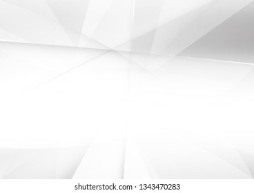 Abstract White and gray color technology modern background design vector Illustration.