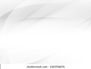 Abstract white and gray color technology modern background design vector Illustration.