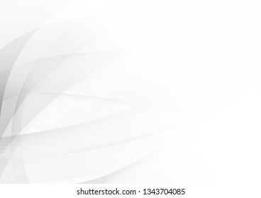Abstract white and gray color technology modern background design vector Illustration.