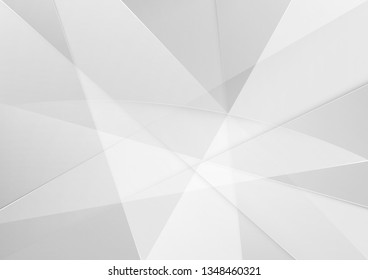 Abstract White and gray color technology modern background design vector Illustration.