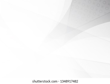 Abstract White and gray color technology modern background design vector Illustration.