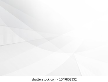 Abstract White and gray color technology modern background design vector Illustration.