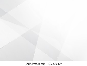Abstract White and gray color technology modern background design vector Illustration.