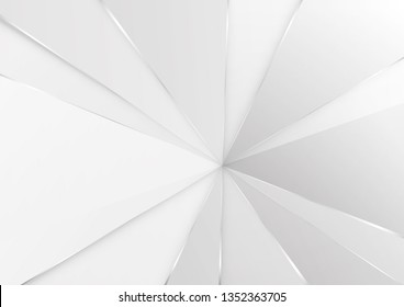 Abstract white and gray color technology modern background design vector Illustration.