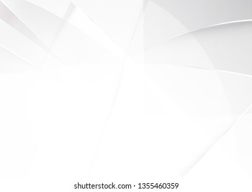 Abstract White and gray color technology modern background design vector Illustration.