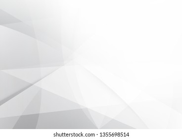 Abstract White and gray color technology modern background design vector Illustration.
