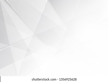 Abstract White and gray color technology modern background design vector Illustration.
