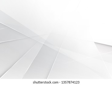 Abstract White and gray color technology modern background design vector Illustration.