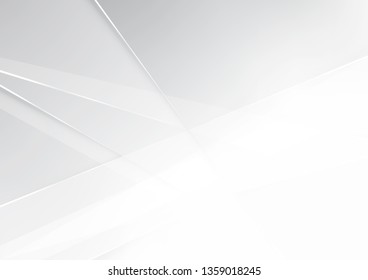 Abstract White and gray color technology modern background design vector Illustration.