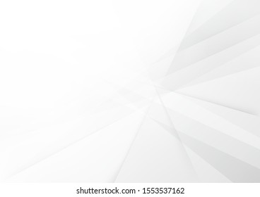 Abstract white and gray color technology modern background design vector Illustration.