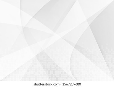 Abstract white and gray color technology modern background design vector Illustration.