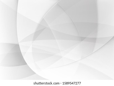 Abstract white and gray color technology modern background design vector Illustration.