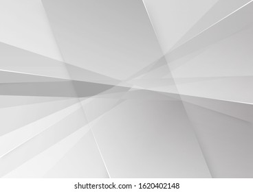 Abstract white and gray color technology modern background design vector Illustration.