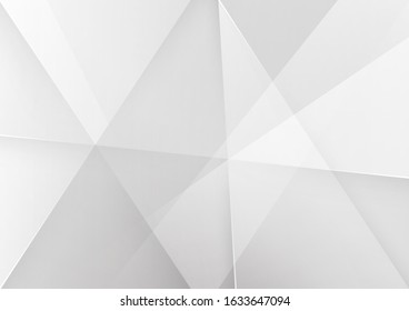 Abstract white and gray color technology modern background design vector Illustration.