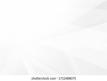 Abstract white and gray color technology modern background design. vector Illustration.