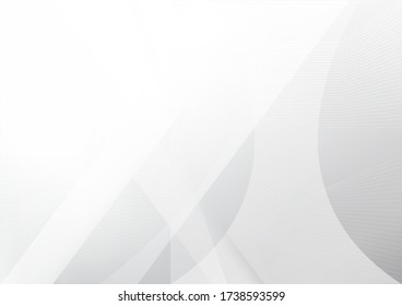 Resumen de la tecnología de color blanco y gris diseño de fondo moderno. Ilustración vectorial.