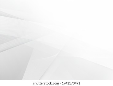 Abstract white and gray color technology modern background design. vector Illustration.