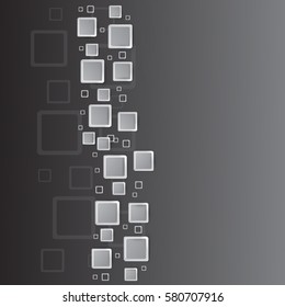 Abstract  White and gray color technology modern futuristic background, vector illustration