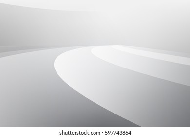 Abstract White and gray color technology modern futuristic background, vector illustration