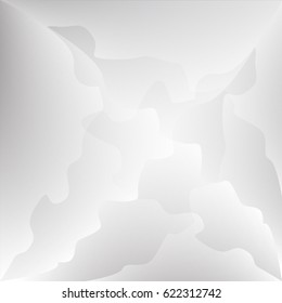 Abstract White and gray color technology modern futuristic background, vector illustration