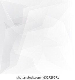 Abstract White and gray color technology modern futuristic background, vector illustration