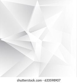 Abstract White and gray color technology modern futuristic background, vector illustration