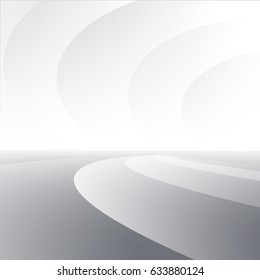 Abstract White and gray color technology modern futuristic background, vector illustration