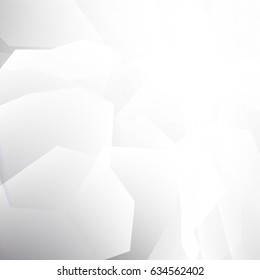 Abstract White and gray color technology modern futuristic background, vector illustration