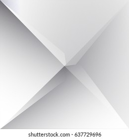Abstract White and gray color technology modern futuristic background, vector illustration