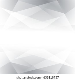 Abstract White and gray color technology modern futuristic background, vector illustration