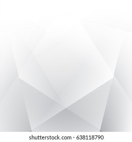 Abstract White and gray color technology modern futuristic background, vector illustration
