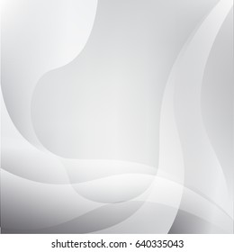 Abstract White and gray color technology modern futuristic background, vector illustration