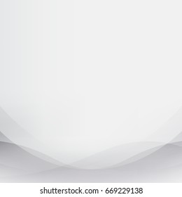 Abstract  White and gray color technology modern futuristic background, vector illustration