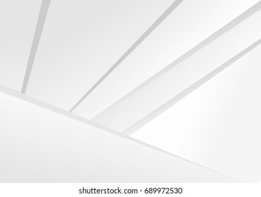 Abstract White and gray color technology modern futuristic background, vector illustration