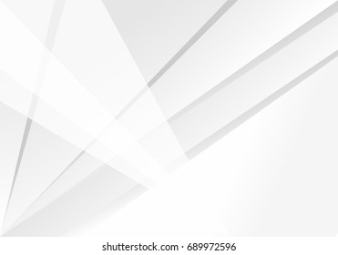 Abstract White and gray color technology modern futuristic background, vector illustration