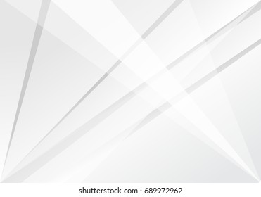 Abstract White and gray color technology modern futuristic background, vector illustration