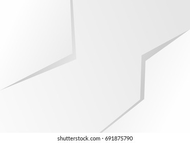 Abstract White and gray color technology modern futuristic background, vector illustration