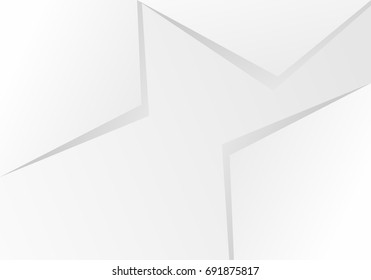 Abstract White and gray color technology modern futuristic background, vector illustration