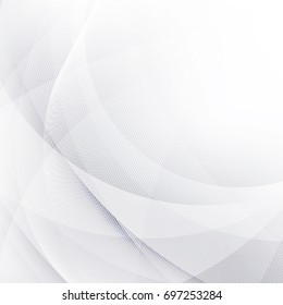 Abstract White and gray color technology modern futuristic background, vector illustration