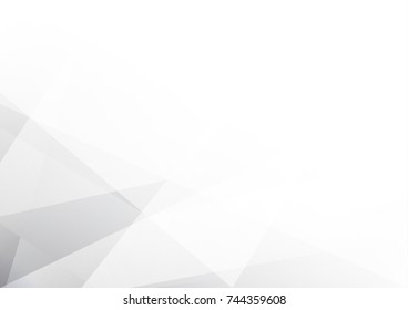 Abstract white and gray color technology modern background design vector Illustration