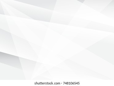 Abstract White and gray color technology modern futuristic background, vector illustration