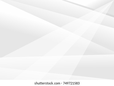 Abstract White and gray color technology modern futuristic background, vector illustration