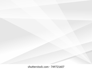 Abstract White and gray color technology modern futuristic background, vector illustration