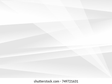 Abstract White and gray color technology modern futuristic background, vector illustration